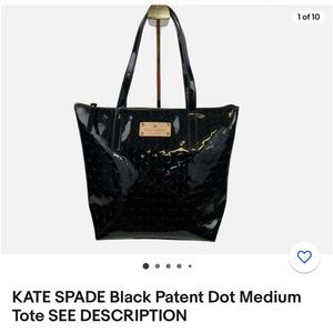 Kate Spade Dots black handbag